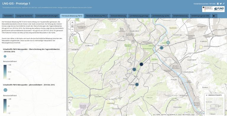 GIS-Online-Plattform für den Aufbau einer Flüssigerdgasinfrastruktur – LNG-GIS