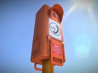Emergency Call Box-Notrufsäule-3d-model-download