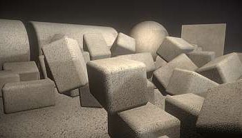 3D Materialien und Texturen: Exposed-aggregate-concrete