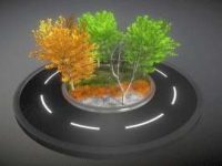Detailliertes 3D-Baum-Modell Typ Linden, in verschiedenen Größen, mit Texturen und Materialien
